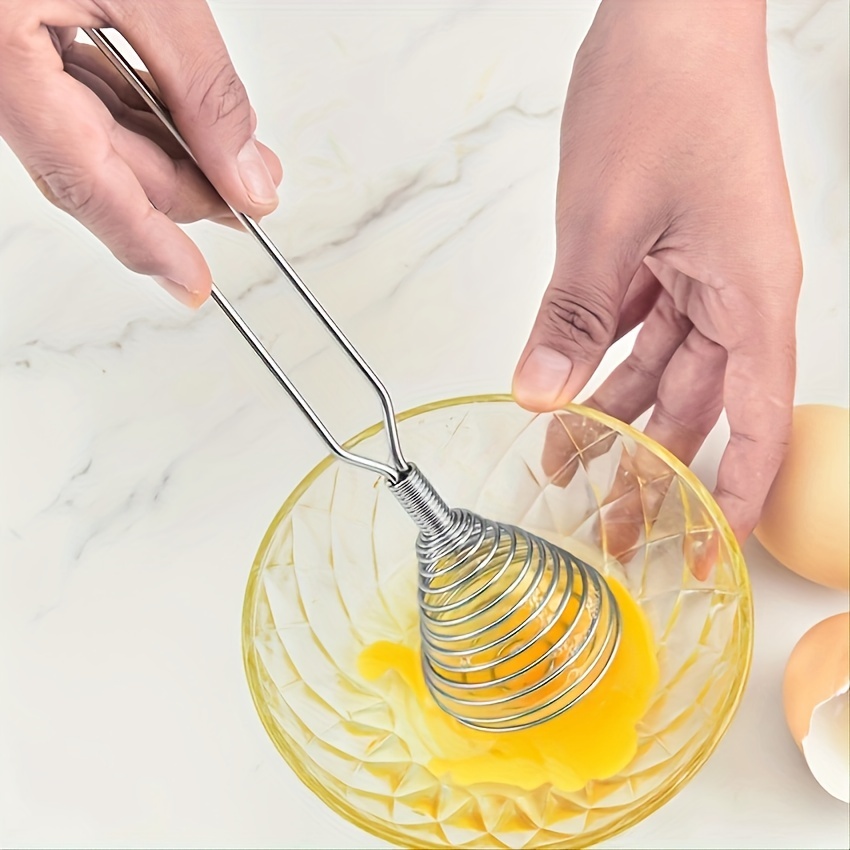 Stainless Steel Spring Coil Whisk Wire Whip Cream Egg Beater