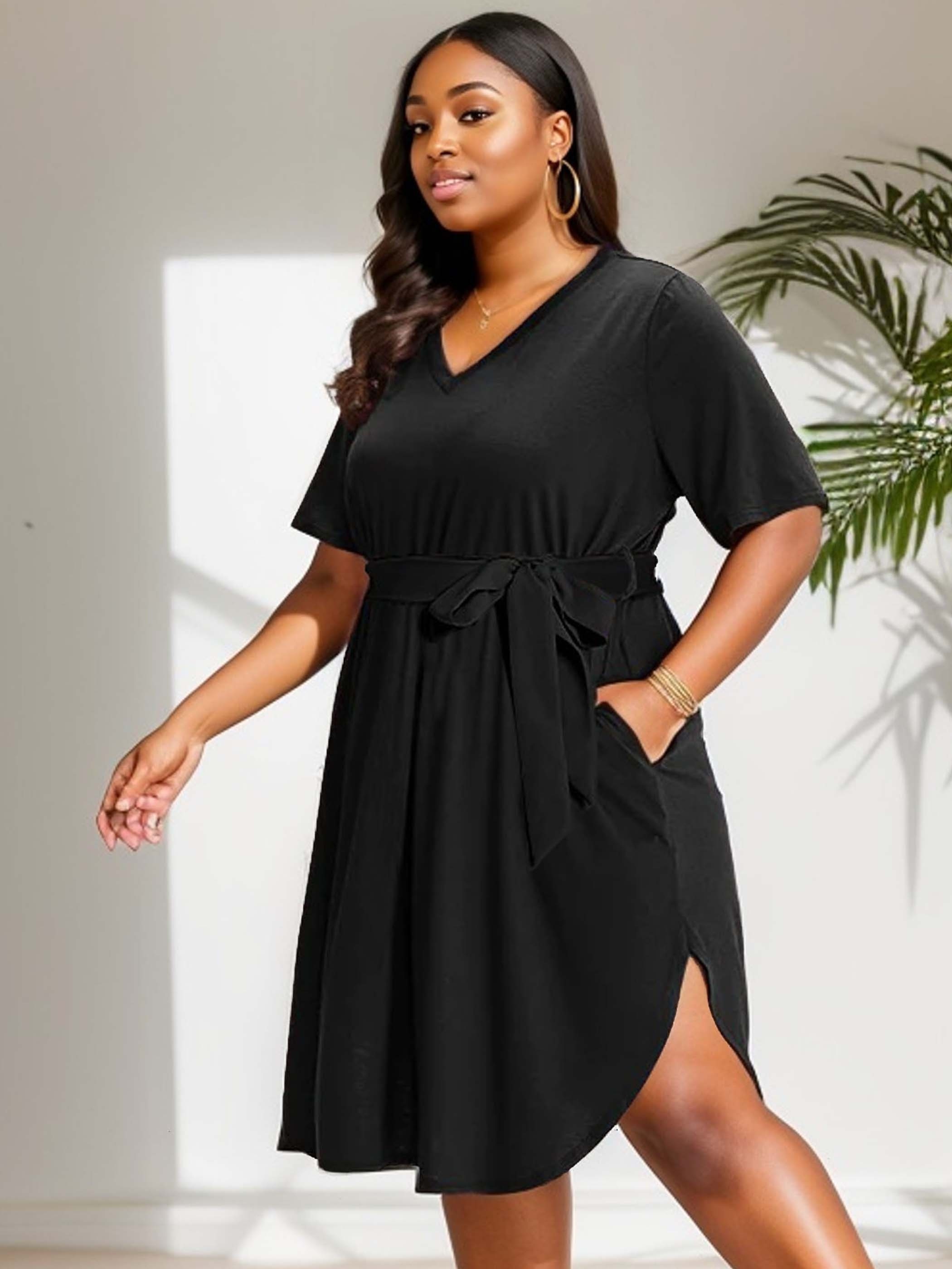 Women's plus 2025 size lounge dresses