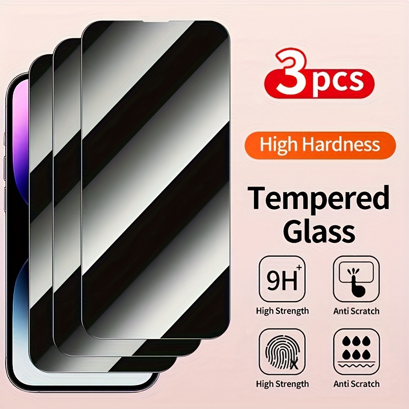 For iPhone 15 14 Plus 13 12 11 Pro Max Privacy Tempered Glass