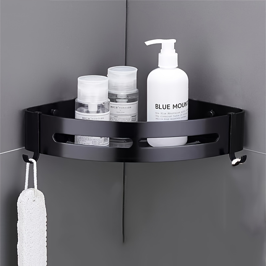 White Stainless Steel Bathroom Corner Shelf, For Home