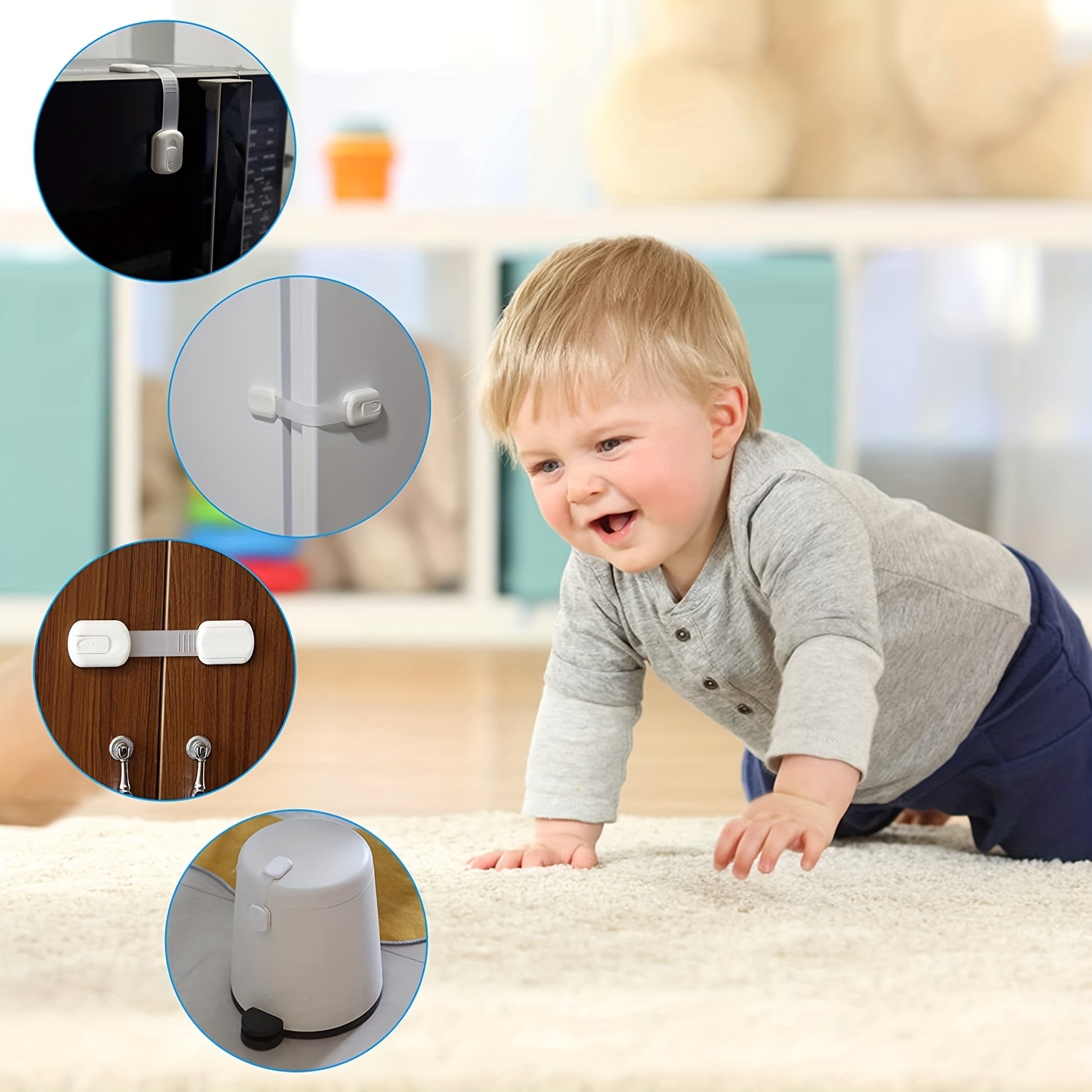 Adjustable Baby Child Safety Cabinet Locks - High Quality Multifunction  Home Security Lock - Temu Denmark