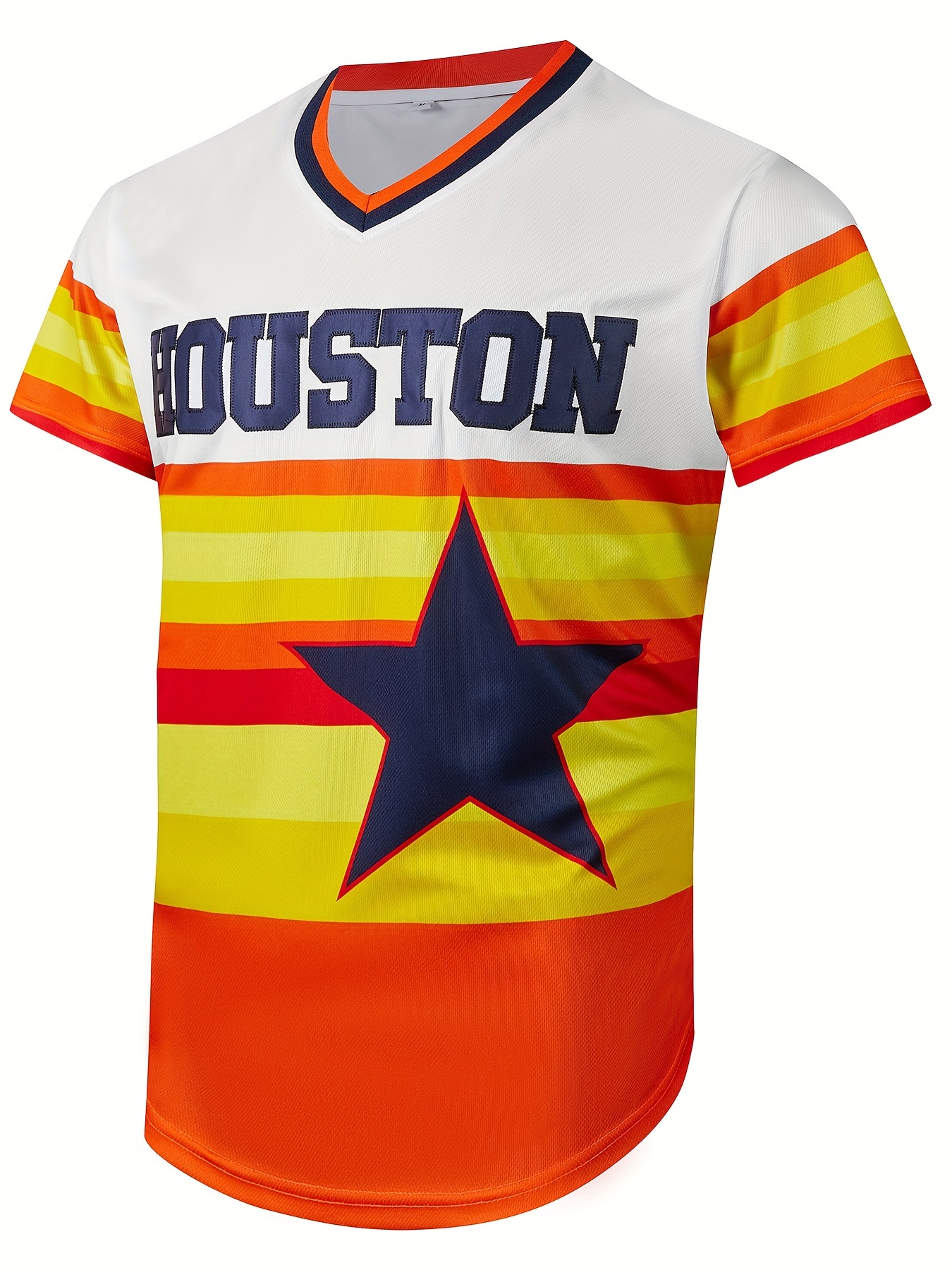 Mens Houston 34 Baseball Jersey Retro Classic Baseball Shirt