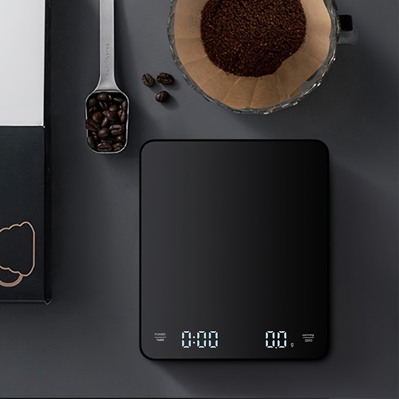 1pc Black Multifunctional Coffee Scale High Precision Kitchen
