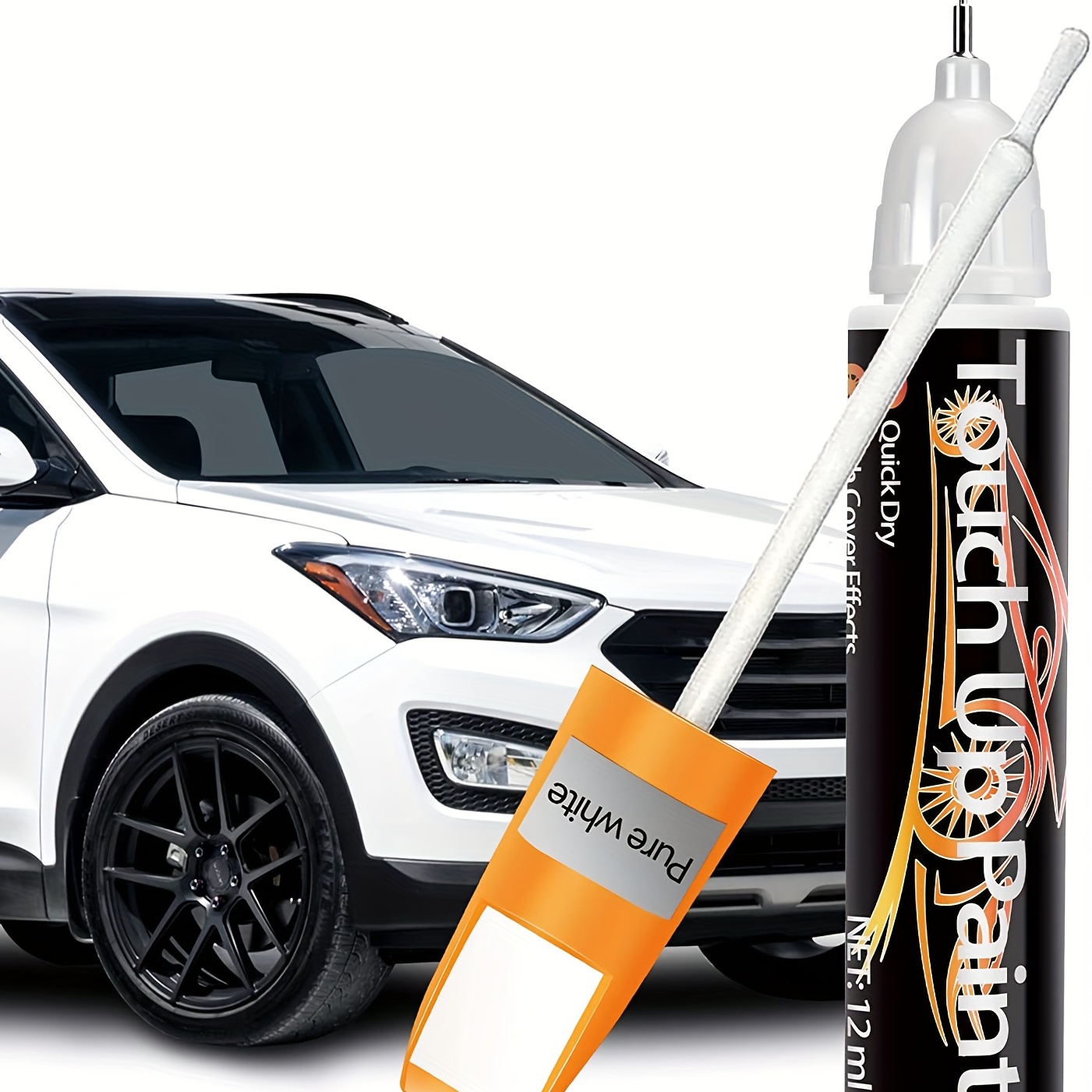 12ml Universal Waterproof Car Scratch Repair Remover Pen Professional Car  Paint Pen Auto Paint Care Tool Home Car Gadget(Black, White, Red, Silver)