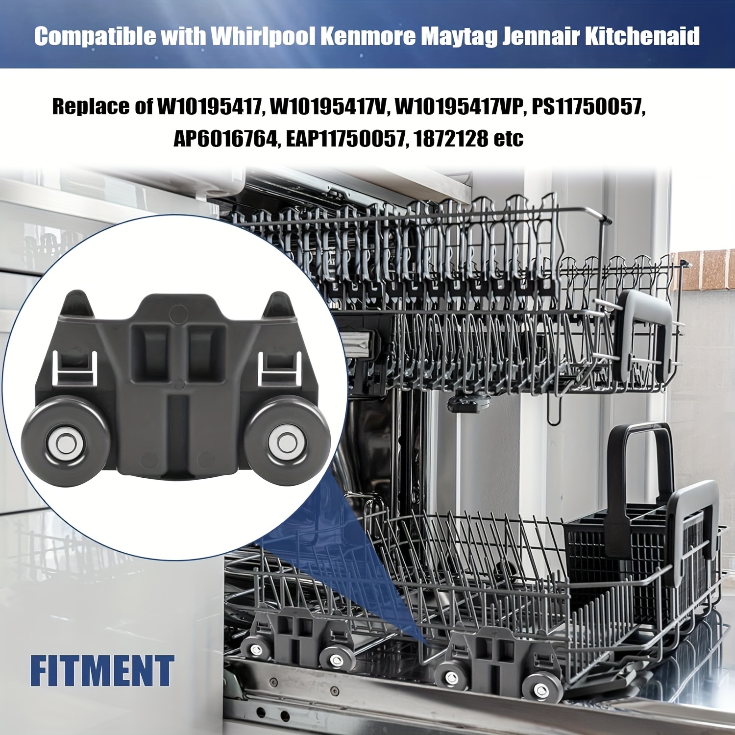 Whirlpool deals dishwasher wheels