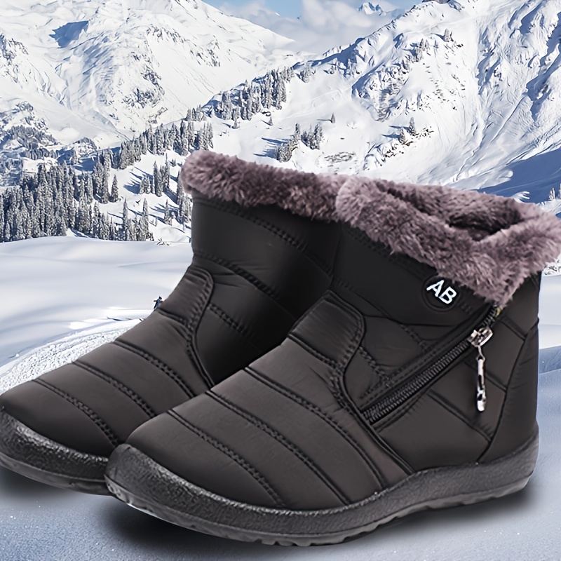 Waterproof Womens Winter Boots, Full Plush Lining Warm Womens Snow