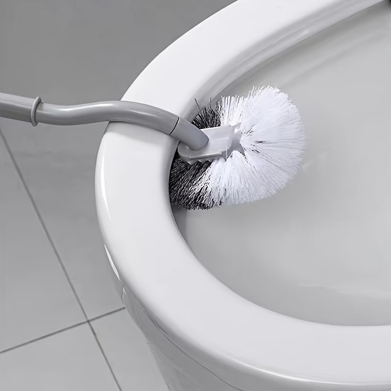 Creative Long Handle Toilet Bowl Brush With Holder Home - Temu
