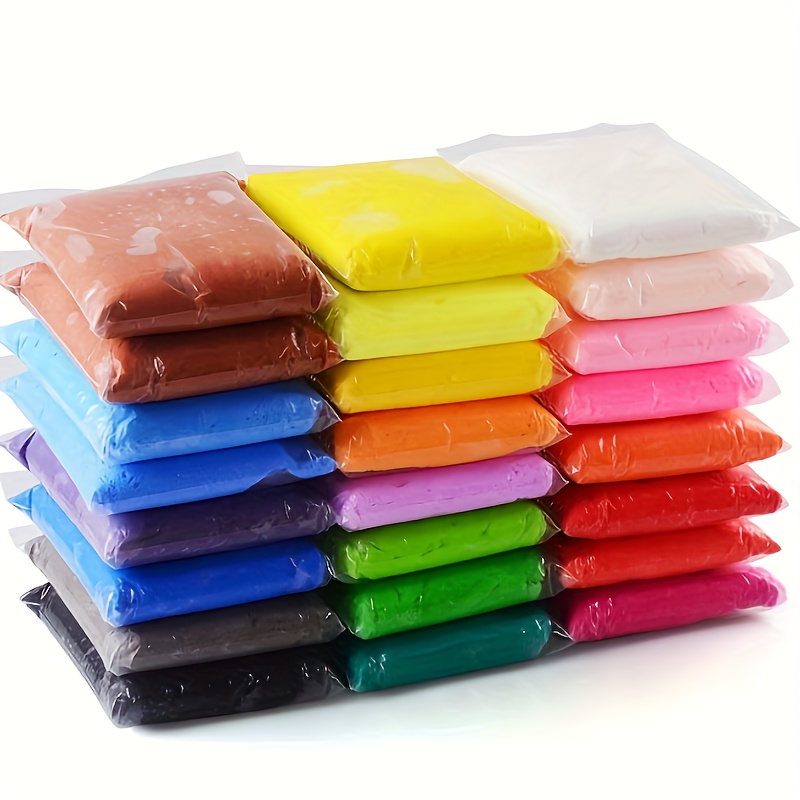 24 Colors Air Dry Clay Magic Clay With Tools Ultra Light - Temu