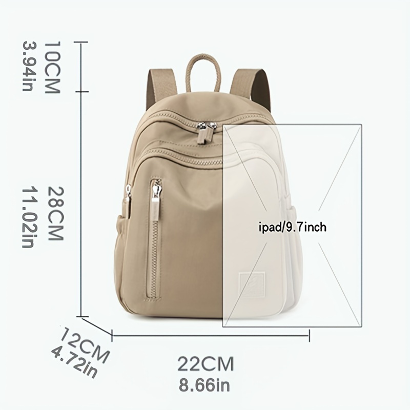 simple small backpack for women casual nylon school bag outdoor travel daypack
