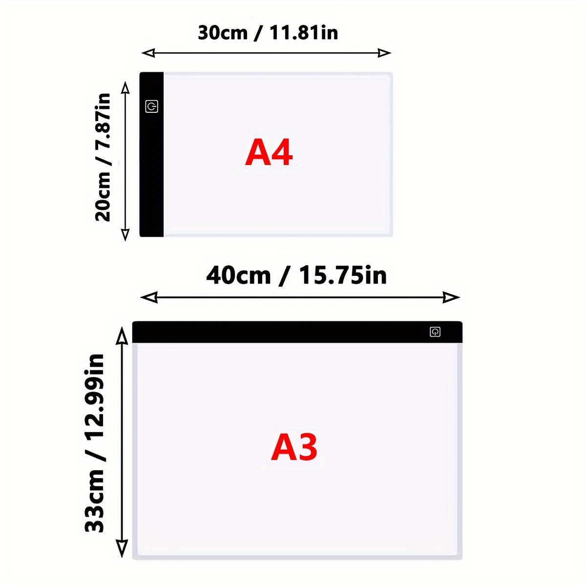 Portable A4 Led Copy Board Light Tracing Box Ultra thin - Temu