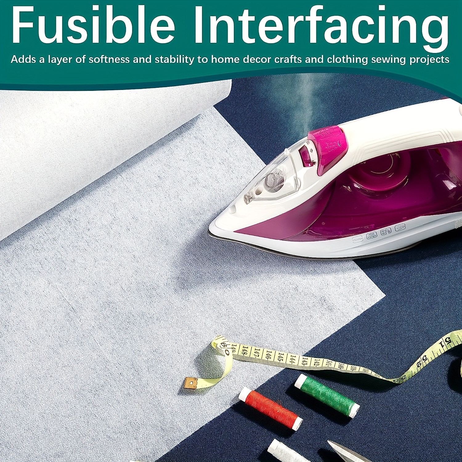 Iron on Fusible Interfacing For Sewing Non woven - Temu United Arab Emirates