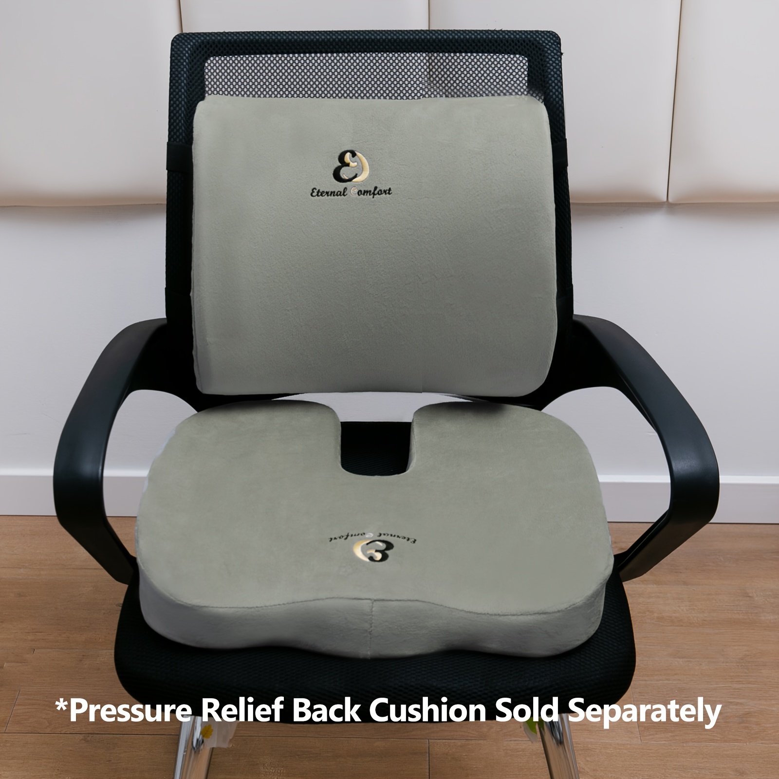 45d Memory Foam Coccyx Cushion For Office Chair And Car - Back Support  Pillow For Comfort And Relief - Temu