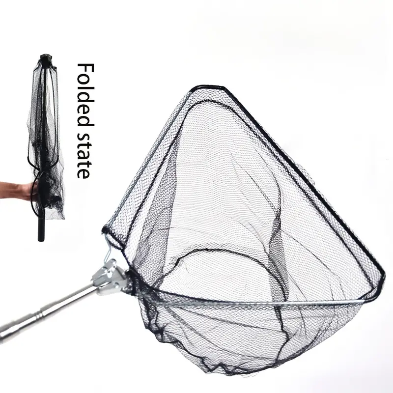 Foldable Landing Net Retractable Fishing Net Portable - Temu