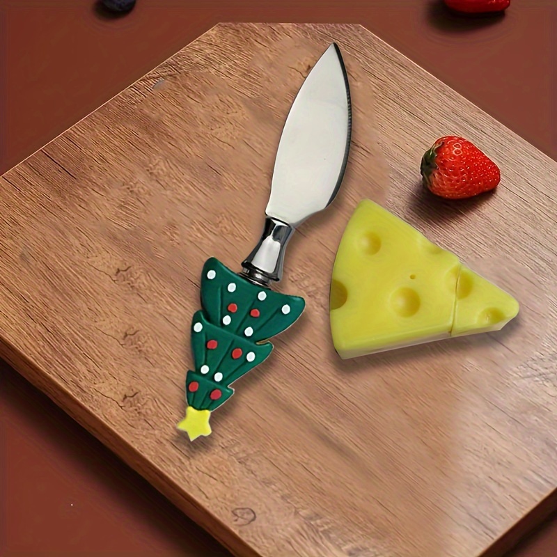 Christmas Cutting Board with Knife Set of 3