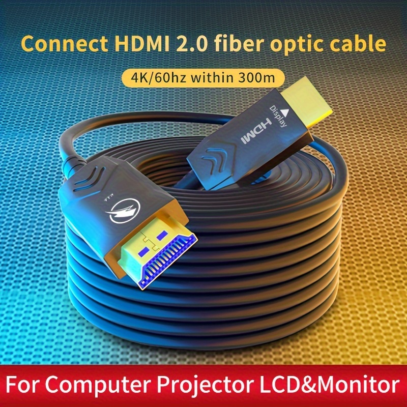 Long HDMI Active Optical Cable AOC HDR 18Gbps 4K 60Hz 2160P 10m