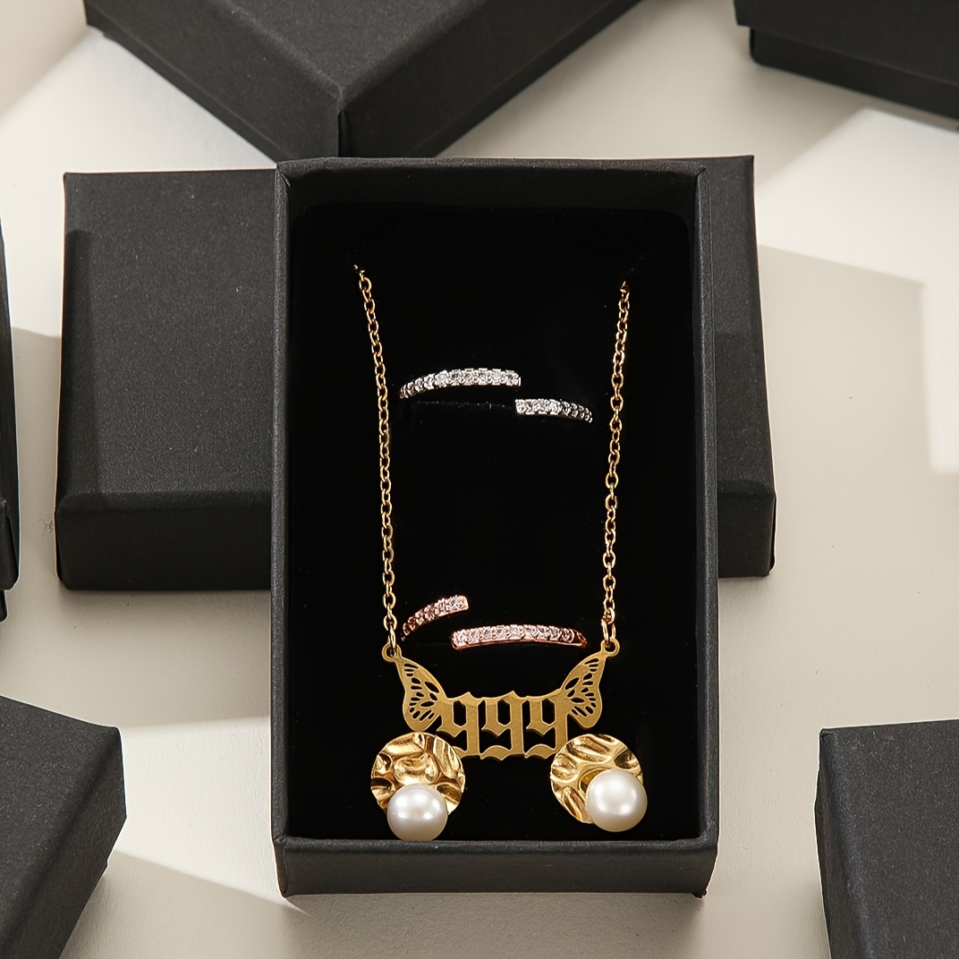 Ring Stud Earrings Necklace Pendant Jewelry Packaging Box - Temu