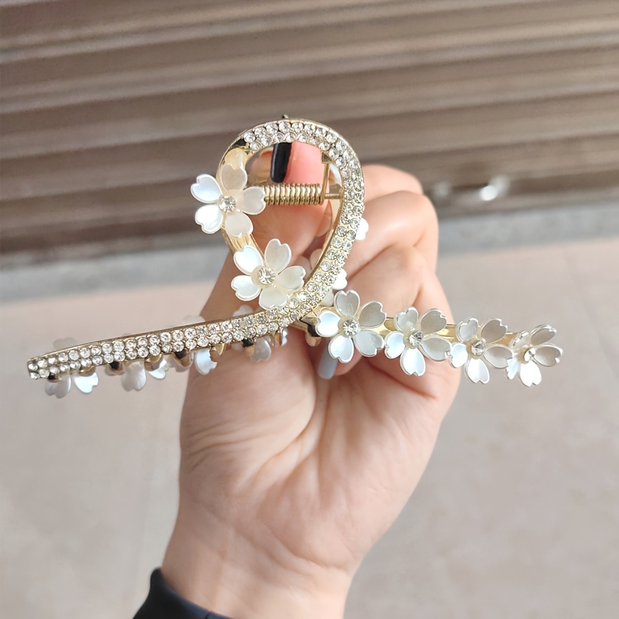 Limitation Silk Hair Clip Cute Hair Claw Hair Accessories - Temu