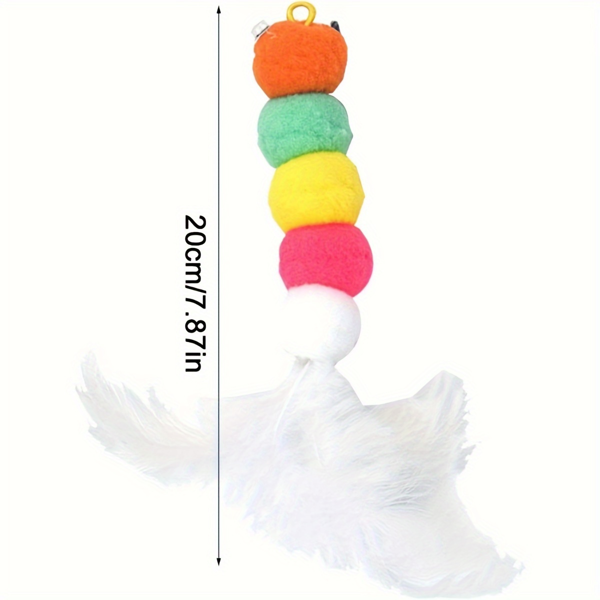 2pcs Feather Toy For Cats, Cat Toy Feather Wand With Bell, Cat Feather Toy  Refills, Cat Toy Fishing Pole Replacement, Cat And Dog Teaser Wand Refill