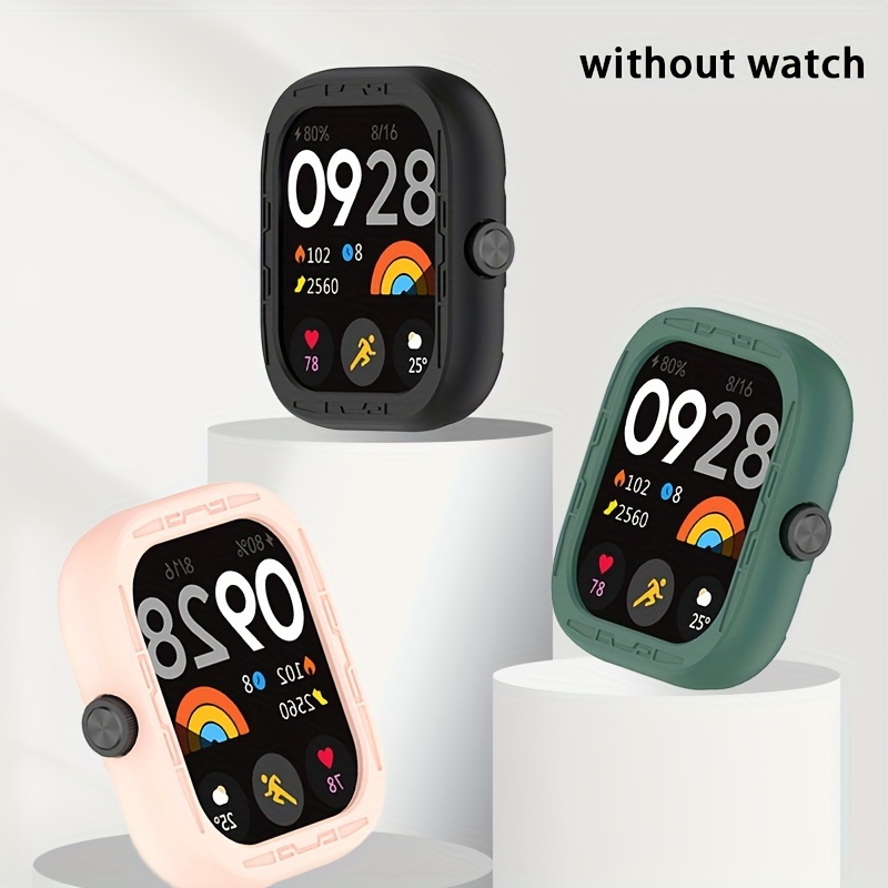  Full Coverage Case with Screen Protector Compatible with Redmi  Watch 3/3 lite/3 Active, Disscool PC and Real Glass Replace Protective Case  Cover : Cell Phones & Accessories