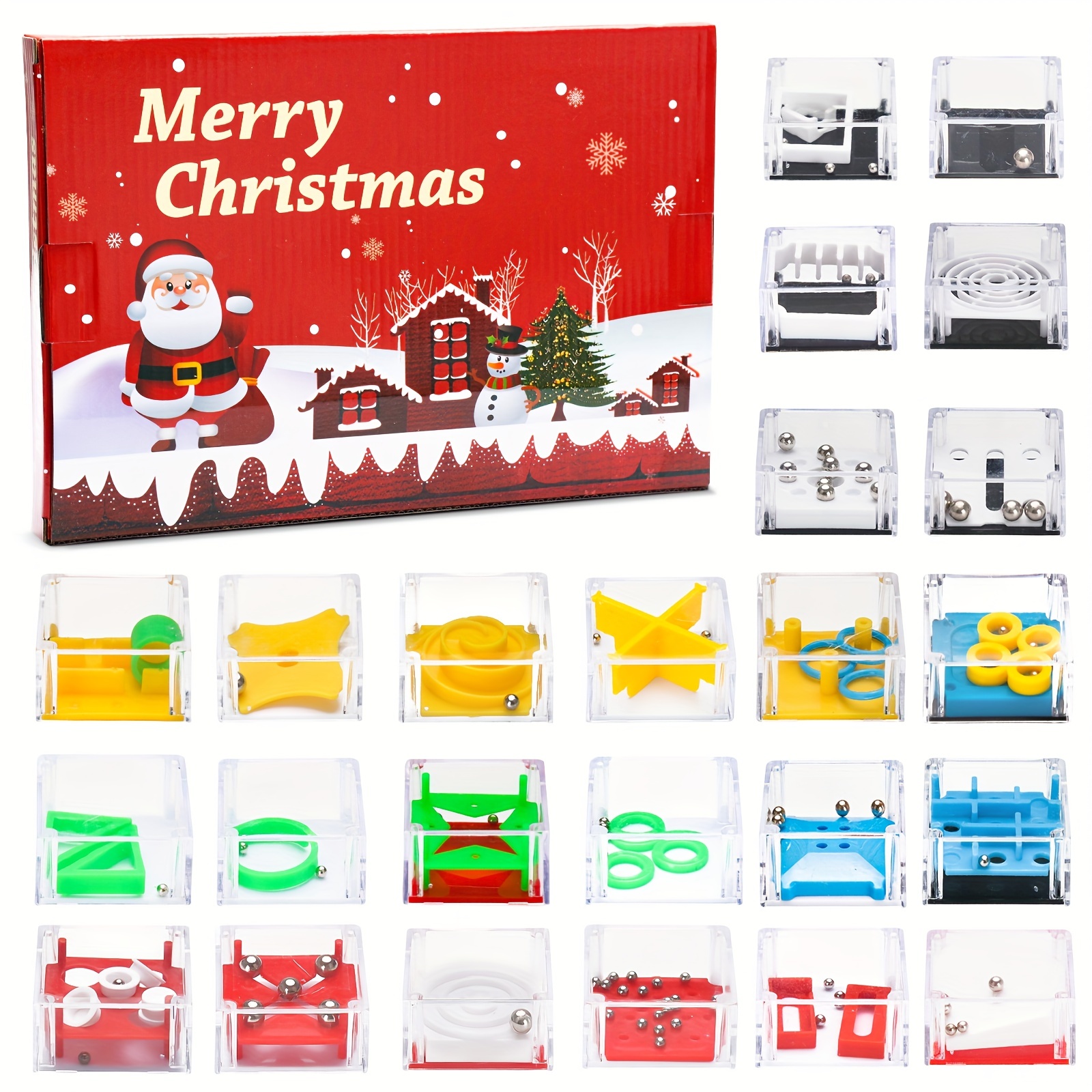 Calendrier de l'avent 2023 Puzzle, 24 Boîtes Calendriers de l'avent Arbre  de Noël Decoration Noel Adultes, 1008 Puzzles du Calendrier Avent Cadeaux  Pour Adultes et Enfants