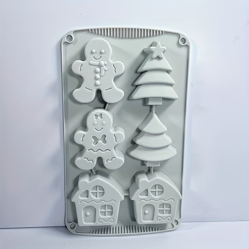 Gingerbread Man Elk 3d Silicone Cake Mold, Christmas Cake Pan,candy Mold, Chocolate  Mold, For Diy Cake Decorating Tool, Baking Tools, Kitchen Accessories,  Christmas Decor - Temu