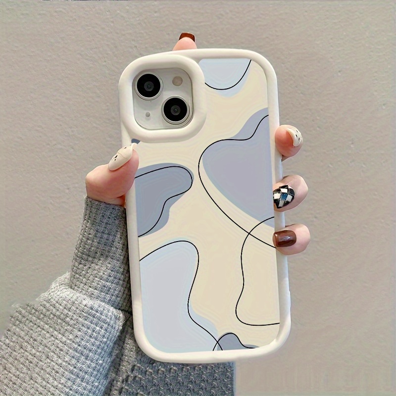 

Gray Pattern Graphic Pattern Phone Case For Iphone 14, 13, 12, 11 Pro Max, Xs Max, X, Xr, 8, 7, 6, 6s Mini, Plus, 2022 Se, Gift For Birthday, Girlfriend, Boyfriend, Friend Or Yourself, White