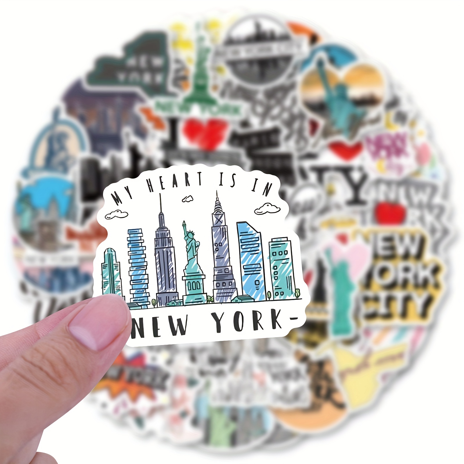 New York Stickers Aesthetic Waterproof Stickers vinyl - Temu