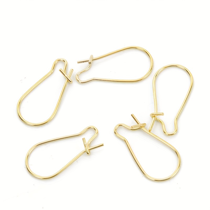 50pcs Hypoallergenic Earring Hooks Brass Lever Back Earring Round