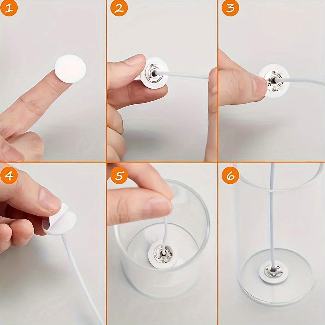 Diy Candle Core Made Double sided Adhesive Candles Heat - Temu
