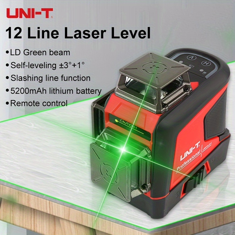1pc Niveau Laser Vert Auto nivelant 12 / 16 Lignes Vertes - Temu Canada