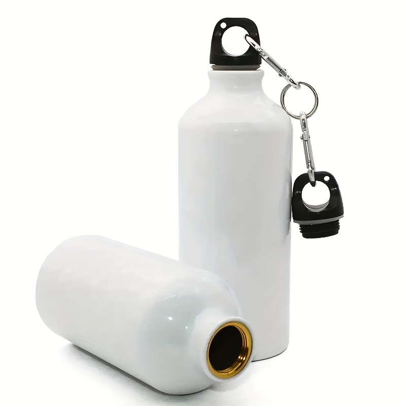600ml Blank Coated Sublimation Aluminum Water Bottle White Sport Bottle