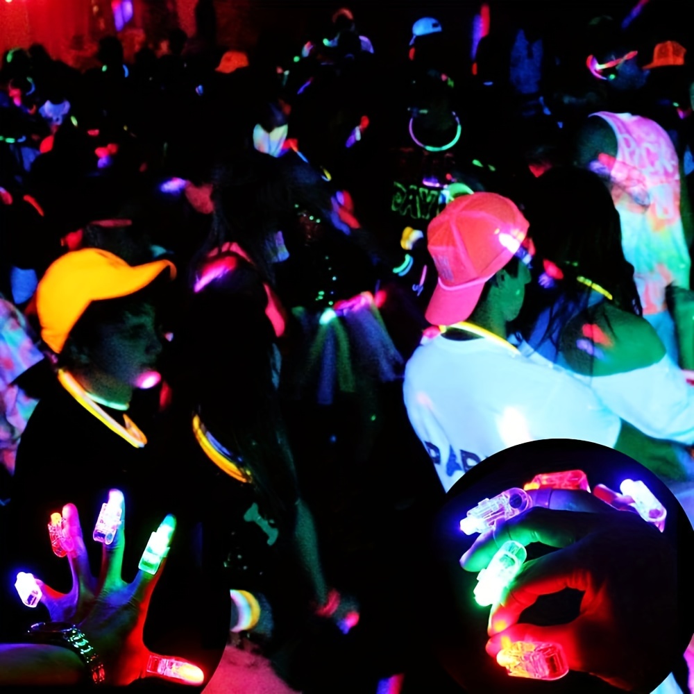 LED Fingerlichter, Finger Blinkring, Halloween, Weihnachten, Geburtstag,  Hochzeit, Party, Geschenke, Kinder, Festival, Nacht, Leuchtendes Spielzeug  Von 0,11 €