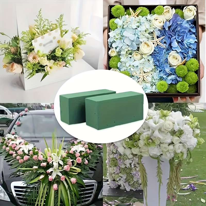 1pc Absorbent Floral Foam, Minimalist Plastic Green Flower Foam Brick For  Flower Packaging