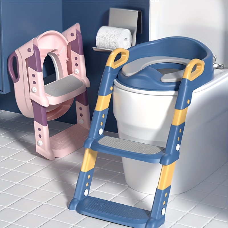 Children Training Toilet Seat Step Stool Adjustable Ladder Baby
