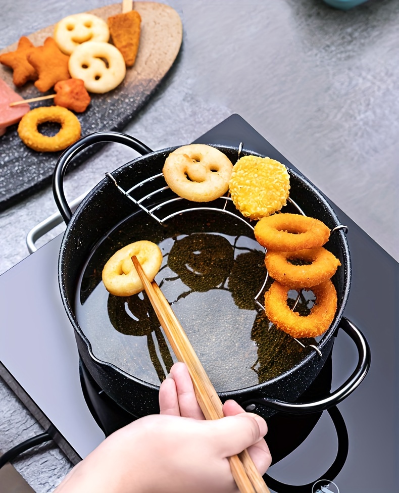 Japanese Tempura Frying Pan Non stick Pan Fuel saving - Temu