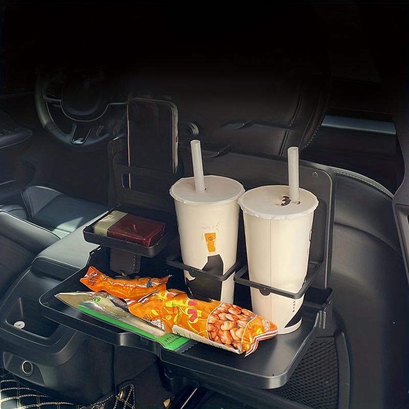 Auto Getränkehalter Tablett - 3 in 1 Auto Essen Tablett Tisch mit