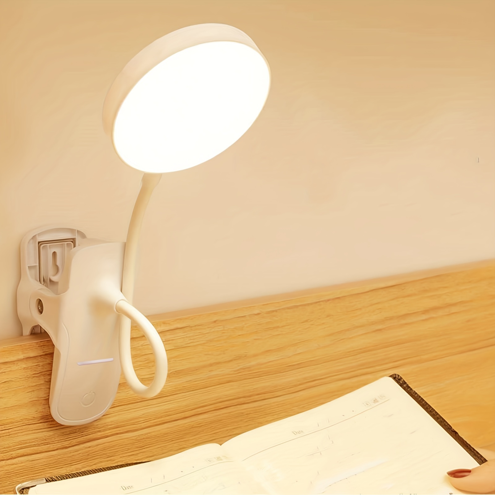 Lampe LED USB de bureau rechargeable, intensité réglable en