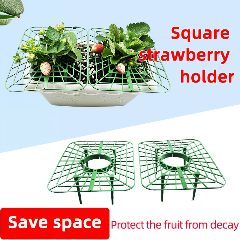 

5pcs/10pcs, Strawberry Stand Plastic Plant Stand Garden Strawberry Support Stand Balcony Planting Stand