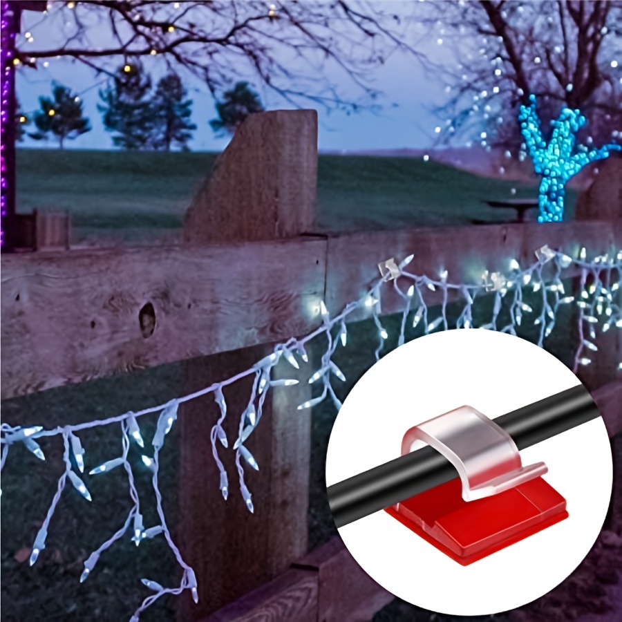 Outdoor Cable Clips Adhesive Tapes Light Clips Decoration - Temu