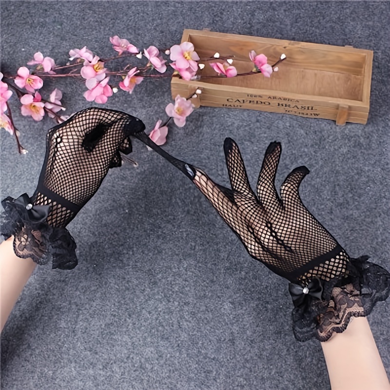  Schmoopy Women Lace Gloves for for Wedding, Tea Party