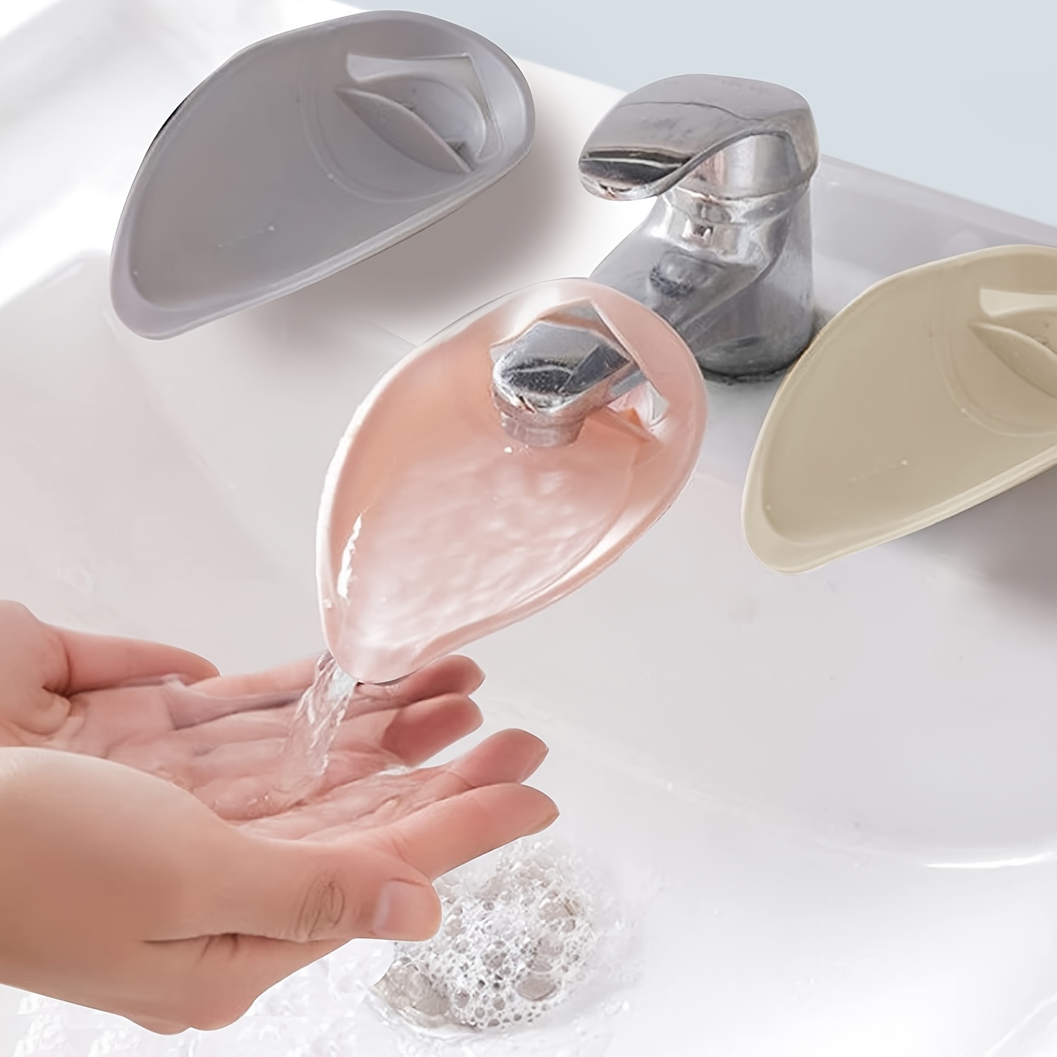 Prolongateur de robinet pour les enfants tout-petits, extension de robinet,  guide de robinet rallonge d'évier long dispositif de lavage des mains à  l'eau