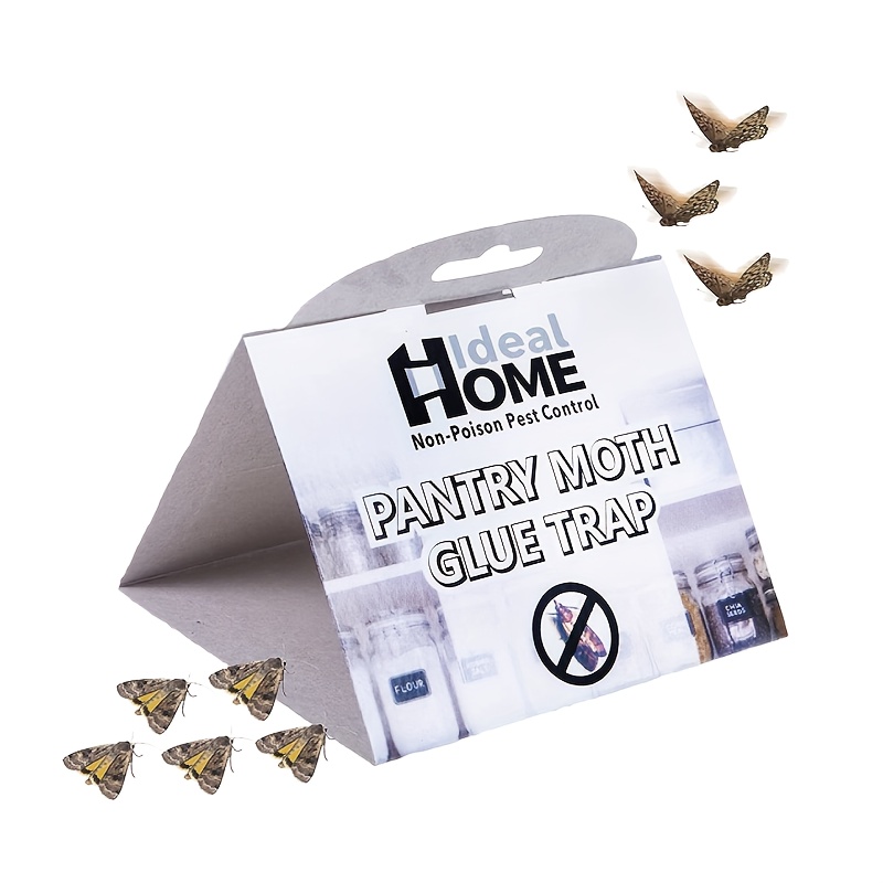 20 Pack Pantry Moth Traps - Safe and Effective for Food and Cupboard - Glue Traps with Pheromones for Pantry Moths - Trap A Pest