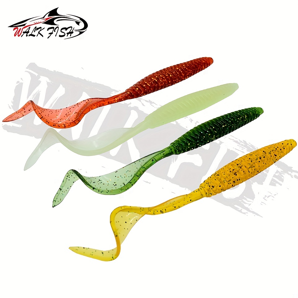 Soft Fishing Lure: Long Twister Tail Silicone Artificial - Temu