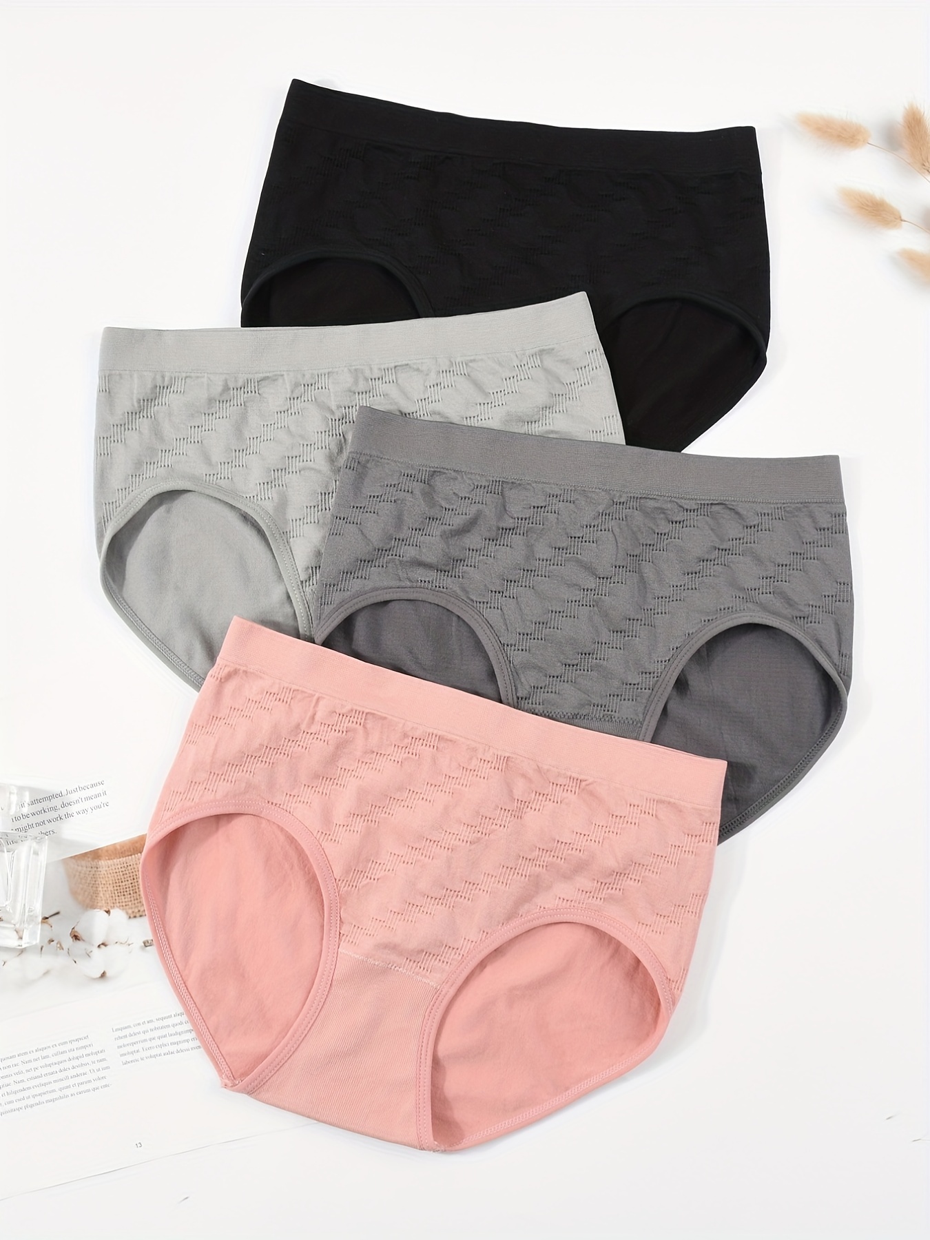 Simple Solid Briefs Comfy Breathable Stretchy - Temu