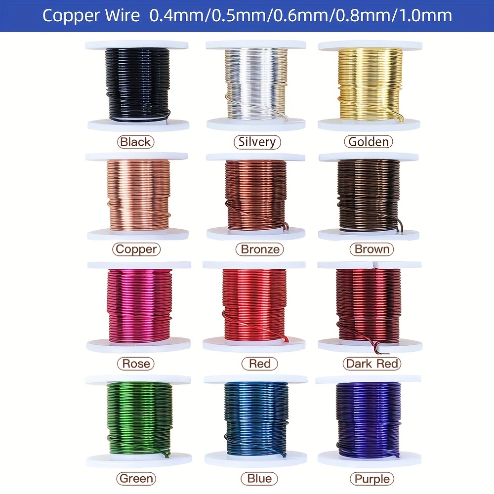 23 Meters of 0.5mm Copper Wire, Silver Color, 24 Guage Wire, Spools for  Beading and Jewelry Making, Bead Wire, Wire Wrapping 