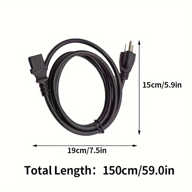 american standard power cable three hole with plug rice cooker computer host connection cable 1 5 meters details 2