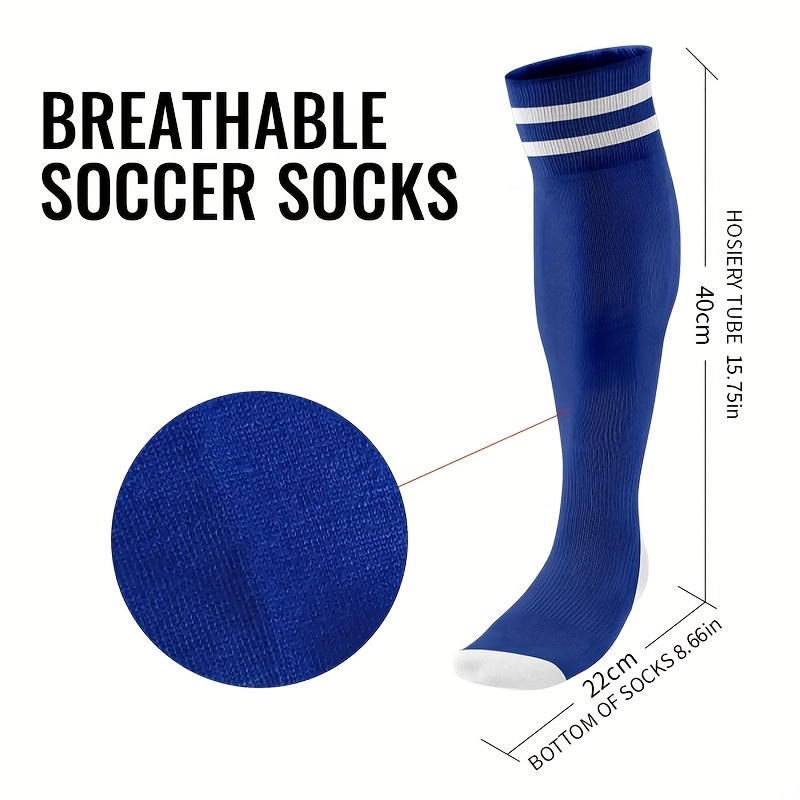 Men's Breathable Soccer Thigh high Socks Outdoor Running - Temu