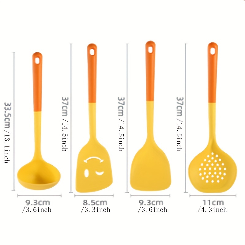 Yellow Kitchen Utensils Set Yellow Kitchen Utensils Good Cook Spatula Soup  Spoon X1