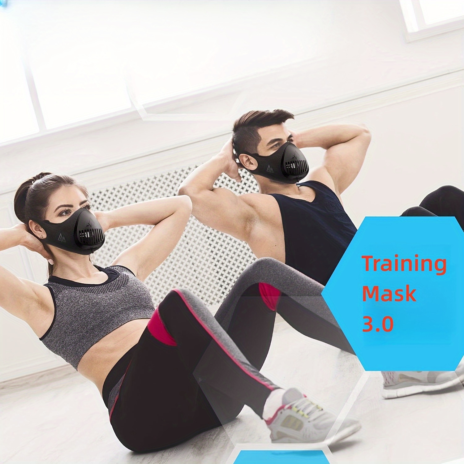 Masque d'entraînement - Masque de sport - Masque respiratoire