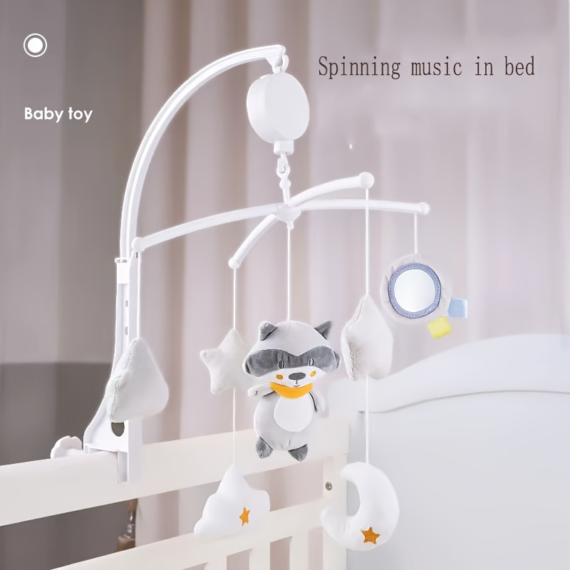 Baby Musical Bed Bell Nursery Light Crib Mobile Star Music Box Rattle Toy  Remote 